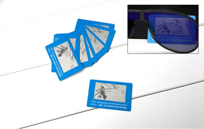 Étui à lunettes noir avec cordon