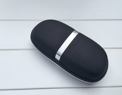 Étui à lunettes noir avec cordon