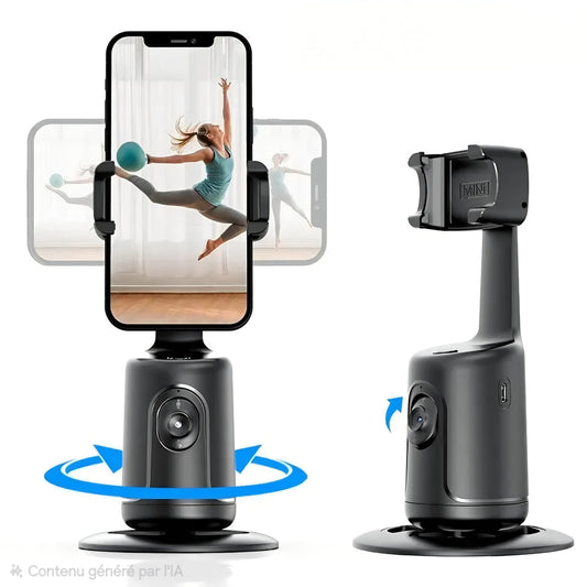 Support Smartphone Auto Tracking 360° avec Suivi IA | Clairnetik